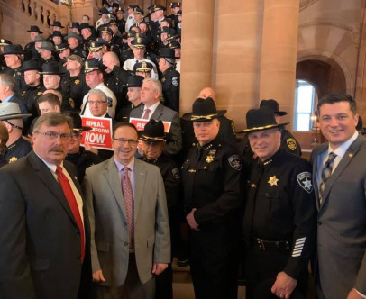 Sheriff Maciol, along with members of the Oneida County…