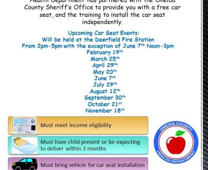 The Oneida County Health Department and the Sheriff's…