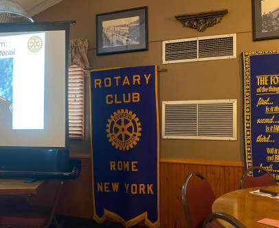 Sheriff Maciol was honored to speak at today’s Rome Rotary…