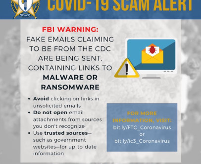 COVID-19 Scam Alert courtesy of The National Sheriff’s…