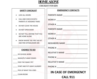 Oneida County Sheriff’s Office to provide a Home Alone Kids…