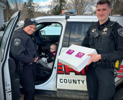 Today, Deputies Hagerty and Boyko were gifted some sweets…