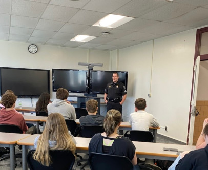 Today, Sergeant Avard was at the Remsen Junior/Senior High…