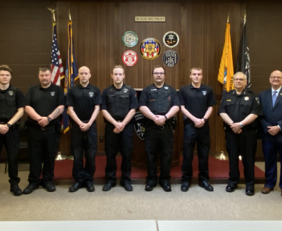 This afternoon, a brief badge presentation ceremony was…
