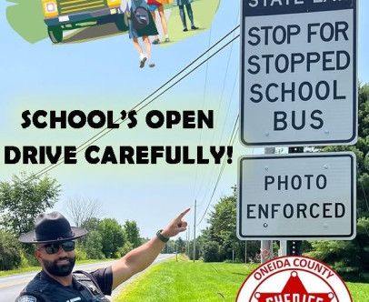 **School's Open: Drive Carefully** As area students return…